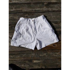 Rafaella White Cargo Style Shorts Pockets Size XL/16